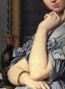 Details of The comtesse d'haussonville Jean-Auguste Dominique Ingres